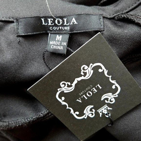 Leola Couture Black Mini Dress NWT - Picture 10 of 11